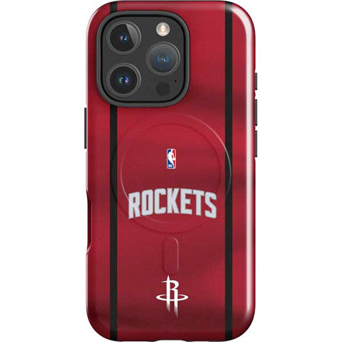 NBA Houston Rockets Jersey iPhone 16 Pro Max Magsafe Impact Case